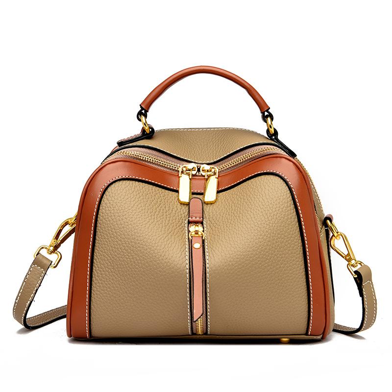 High-quality genuine leather women's soft shoulder bags fashion tassel female messenger bags