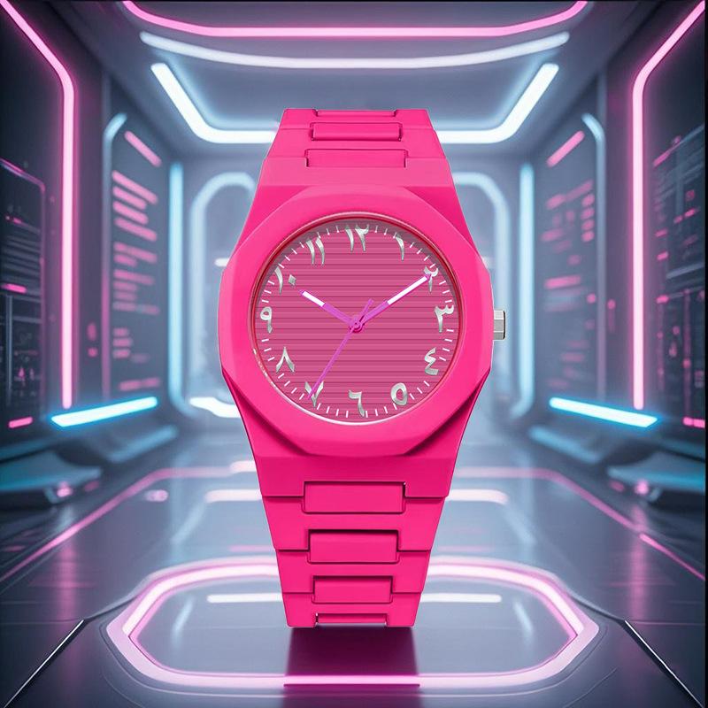 Arab Middle East Black Matte Oil Sense Plastic Men'S Watch Quartz Watch