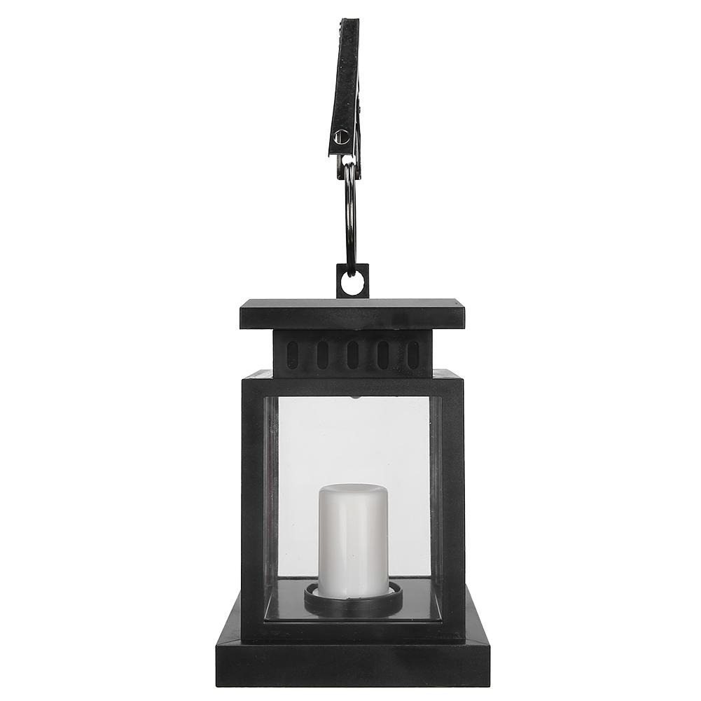 Solar Power Hanging Simulation LED Candle Light for Outdoor Garden Courtyard Decoration