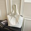 Women Large Capacity Star Print Canvas Casual Commute Single Shoulder Tote Bag