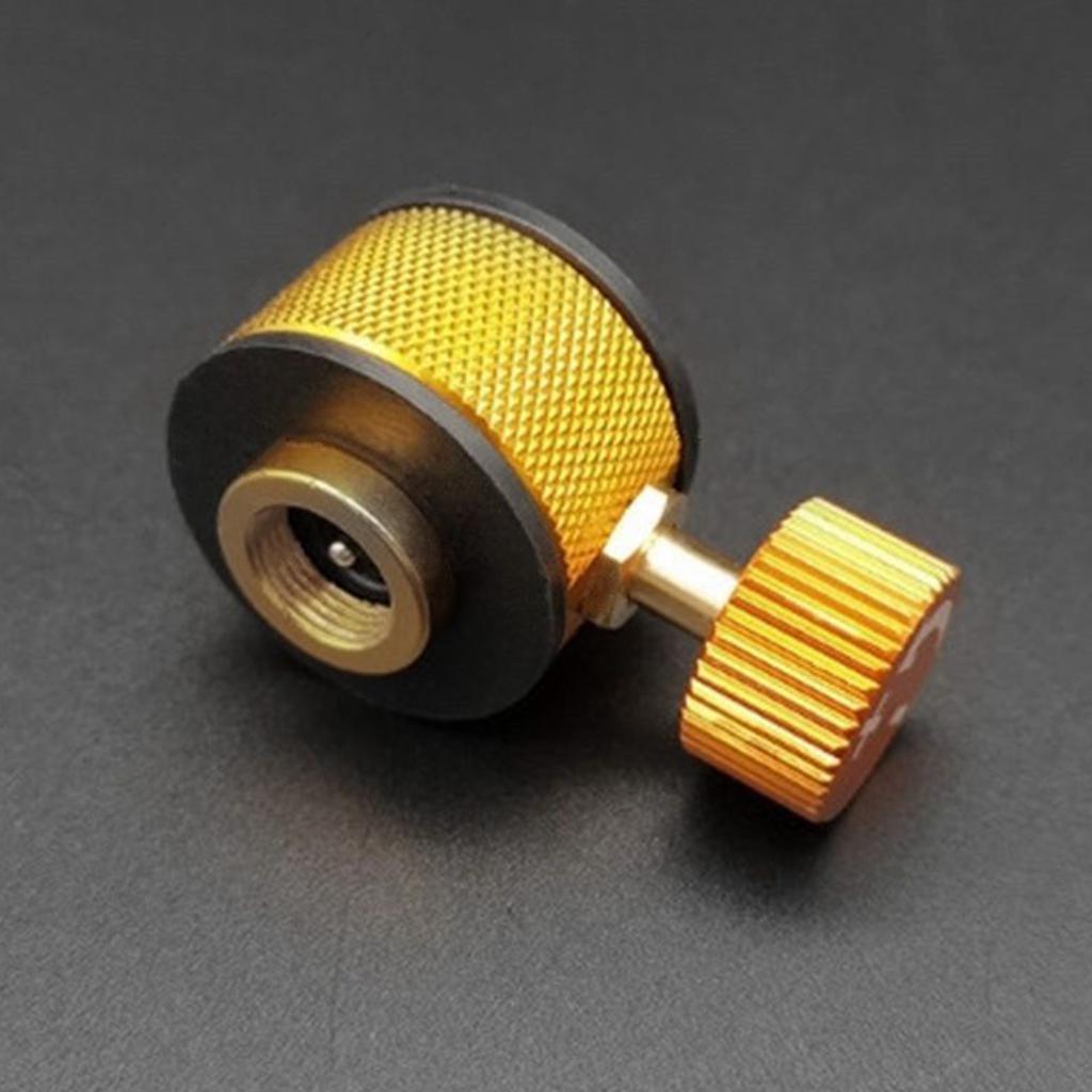 Butan Zylinder Tank Outdoor Brenner Adapter Campingkocher Nachfüllgas Füllventil Adapter Gas Nachfülladapter Langlebig