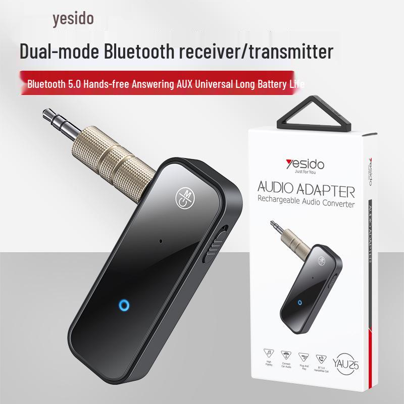 Wireless 5.0 Car Bluetooth Aux Audio Receiver & Adapter
