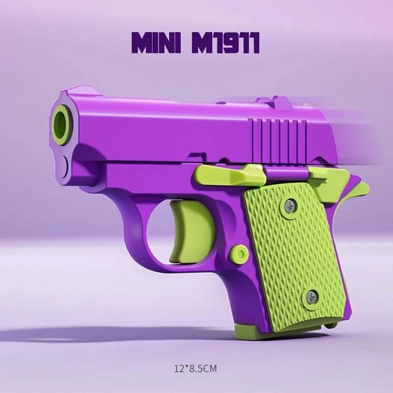 Nowość Ulga w Stresie Plastik ABS Mini 1911 Drukowany 3D Grawitacyjny Pistolet Fidget Zabawka Prezent Zabawka Promocyjna Dla Chłopców
