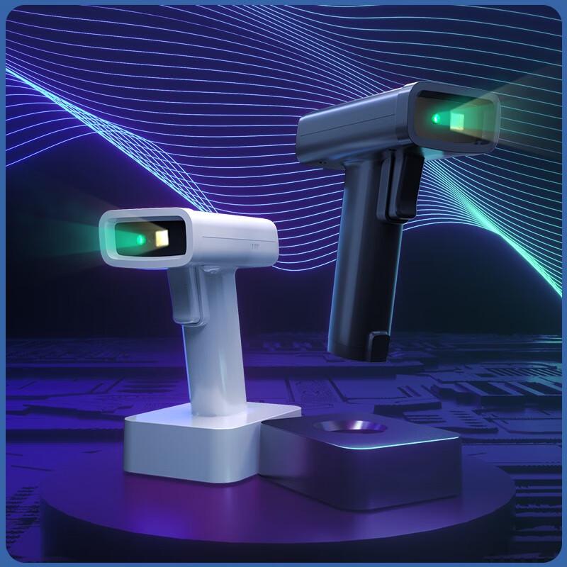 Deli 14970W Wireless 1D/2D High-Speed Barcode Scanner