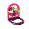 Random Color Bird Cage Mirror with Bell Hanging Parrot Basketball Toy  Parakeet
