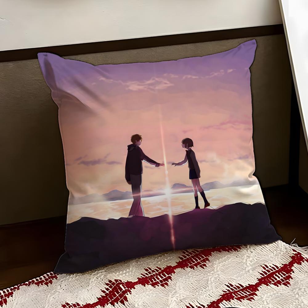 Cartoon Your NName Cushion Cover Reversible Soft Durable Pillow Cover Home Car MultiScene Use for Daily Comfort