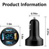 66W Fast USB Car Charger Fast Charge with Voltmeter LED Light Display Car Charger Adapter Compatible for iPhone