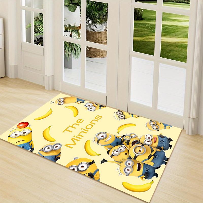 Minions Bananas Adventure Carpet Rug Soft Washable Antislip Home Living Room Sofa Mats Personalized Christmas Rug