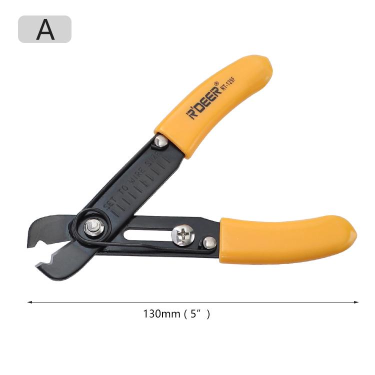 Adjustable Single-Hole Wire Stripping Pliers, 65# Manganese Steel for Electronics and Telecommunications