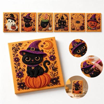 Kit for Adults Beginners, Halloween Pumpkin Theme, 2020 Cm No, Wall Decor Gift