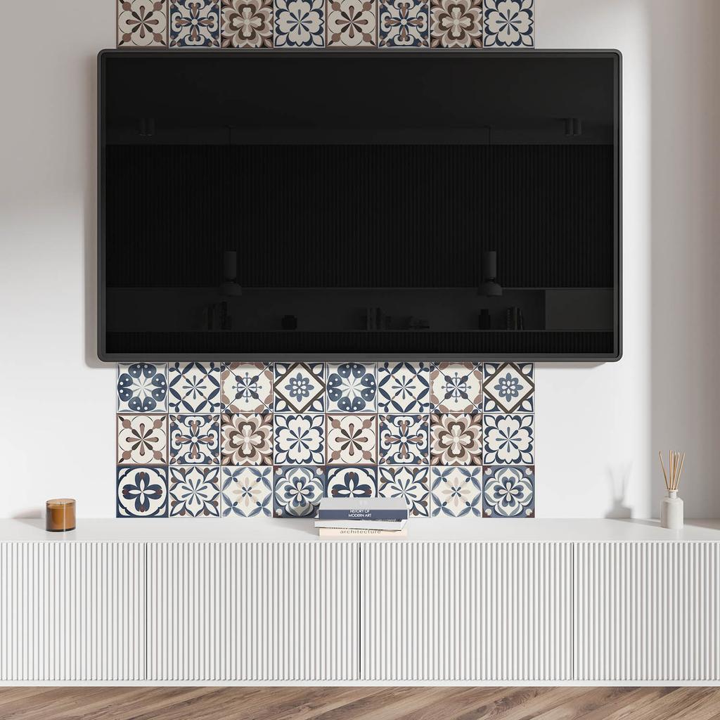 Self-Adhesive Vinyl Panel Perfect for Modern Interiors 120x60 cm Decorative Tile Patterns