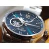 Orient Men's Automatic Watch, Semi-Skeleton, Dark Green Orient Star RE-AT0002E00B [Parallel Import]