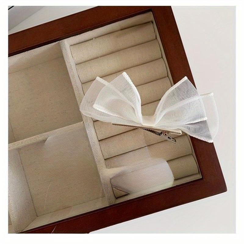 Elegant Bows Lace Flower Hairpins Fabric Elastic Bowknot Hair Bands Women Hair Accessories Fashion Hair Clip