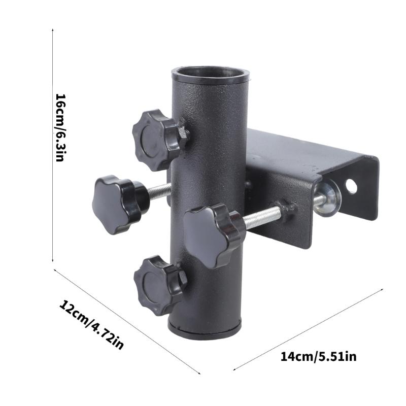 Sturdy Iron Adjustable Balconies Umbrellas Holders Portable Accessory for Outdoor Patios Deck Windproof Designs
