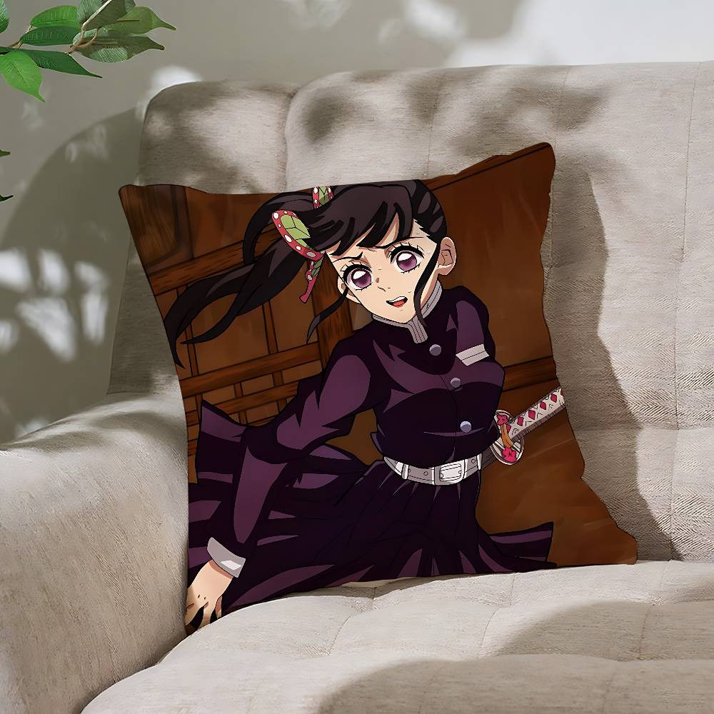 Anime Tsuyuri Kanao Pillow Case Cushion Cover Soft Cute Throw Pillow Case For Car Sofa Pillowcase Polyester With Zipper