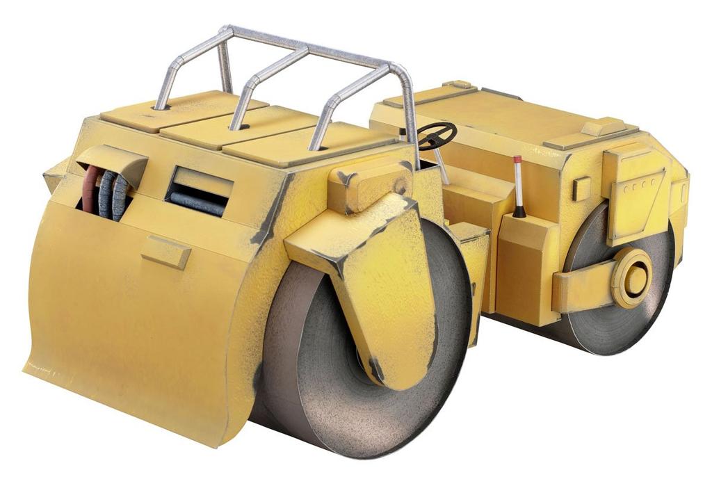Bizarre Part 3 Paper Craft Road Roller by Hirohiko "JoJo's Adventure" (Supervised Araki)