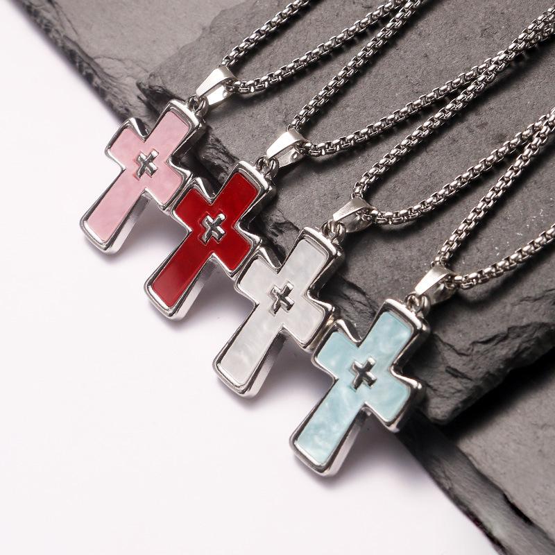 2025 Retro Dark Gothic Cross Necklace for Women - High-End Y2K Fashion Clavicle Chain