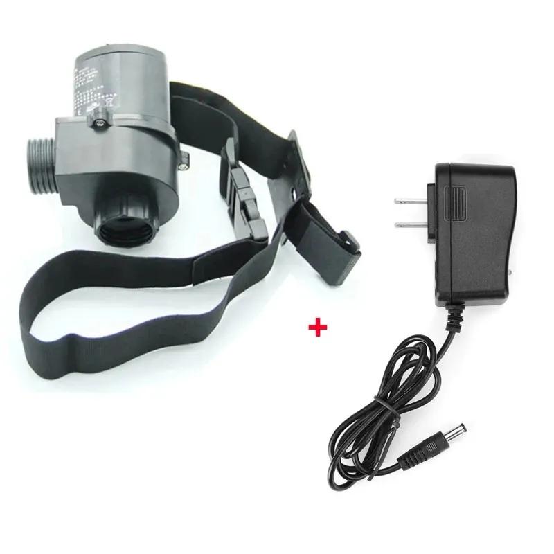 Rechargeable Electric Air Supply Full Face Respirator Mask with Long Tube and Dust/Gas Filters