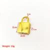 1Piece Metal Bag Lock Square Padlock Closure Clasp Buckle Luggage Lock Clasp Diy Bags Handbags Hardware Decorative Accessories