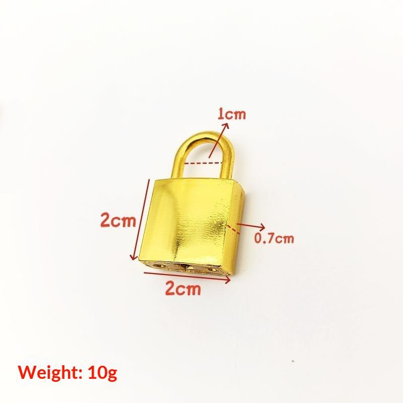 1Piece Metal Bag Lock Square Padlock Closure Clasp Buckle Luggage Lock Clasp Diy Bags Handbags Hardware Decorative Accessories