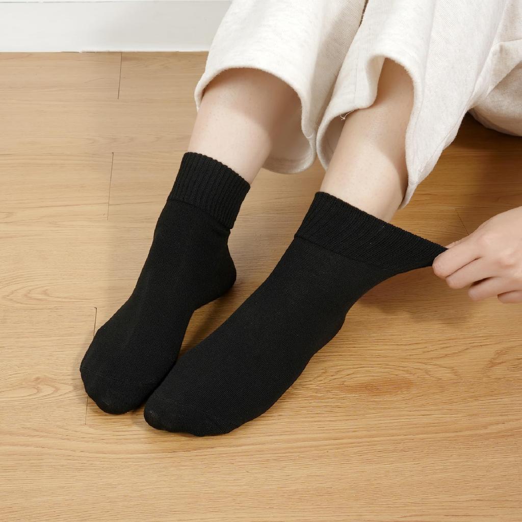 Yazon Black and Stylish Cotton Casual Breathable and Warm Socks for All Perfect for and Sizes Set Women's Socks, Spring, Autumn, Winter, Socks,