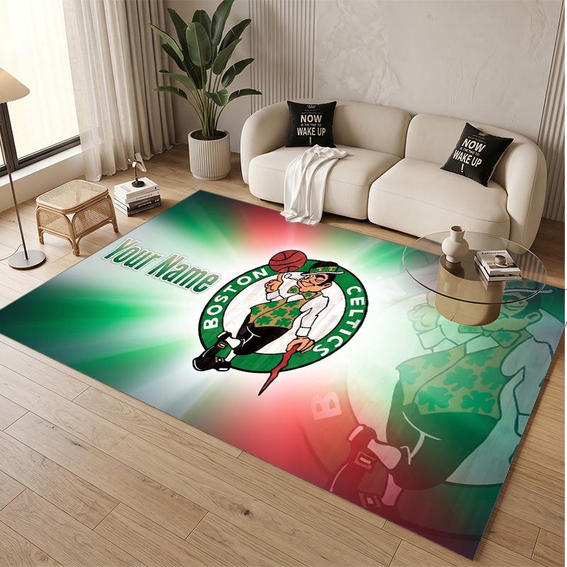 Personalized Crystal Velvet Carpet Celtic FC Pattern Non Slip Floor Rug
