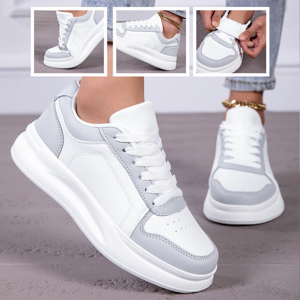 Large size spring autumn leather surface new casual sports shoes youth casual board shoes