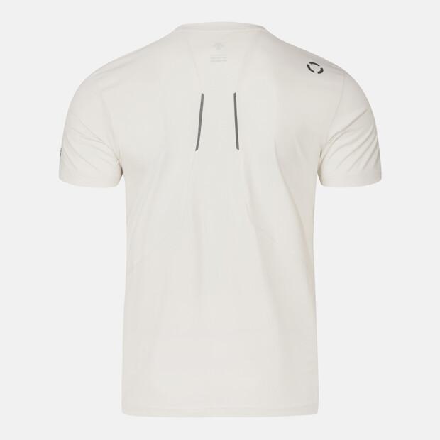 DESCENTE Running Soft Poly Short Sleeve T-Shirt Cream Sr223Rts43