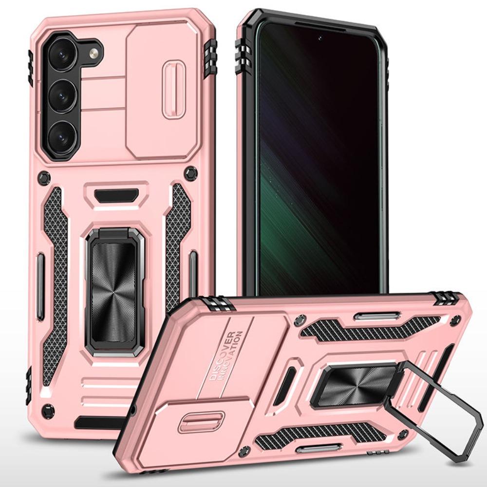 For Samsung S26 Ultra S25 Edge S24 S23 FE S22 S21 Plus Heavy Duty Protection Case Hard 2 in 1 Slide Camera Kickstand Phone Cover