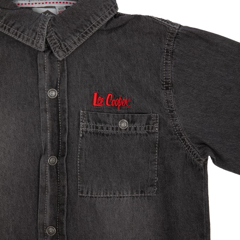 Dark Grey Denim Shirt Child LEE COOPER