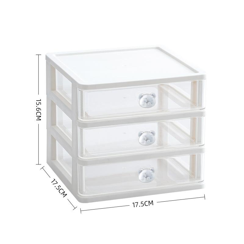 Drawer Pen Holder Storage Box Ins High Value Pen Holder Drawer Desktop Transparent Creative Cute Storage белый