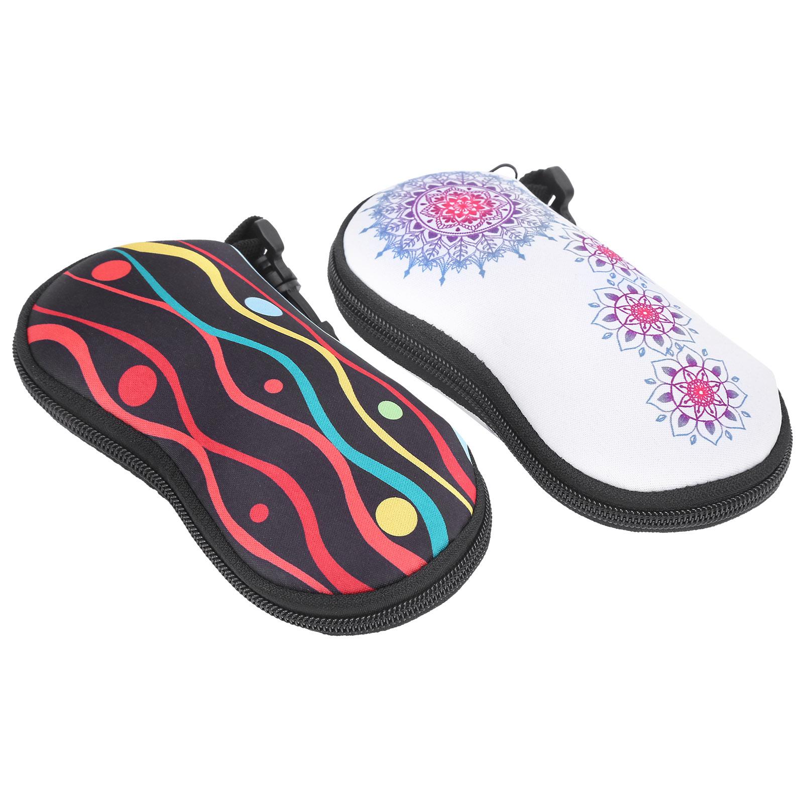 

2 шт. Портативный чехол для очков на молнии, водонепроницаемый жесткий чехол для солнцезащитных очков, защита для очков