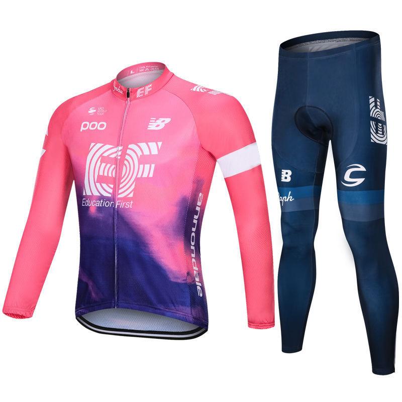 New Spring and Autumn Long Sleeve Cycling Suit Quick-drying Road Cycling Shirt Children's Roller Skating Suit Men's and Women's