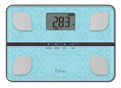 FS-103 BL FitScan Body Composition Scale, Blue, Powers On When You Step On It