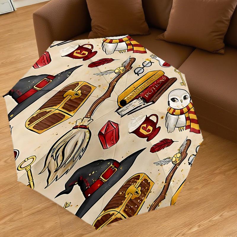 1PC Hogwarts Harry Potter Umbrella-8-Rib Reinforced, Automatic Open, Lightweight & Durable-D2667
