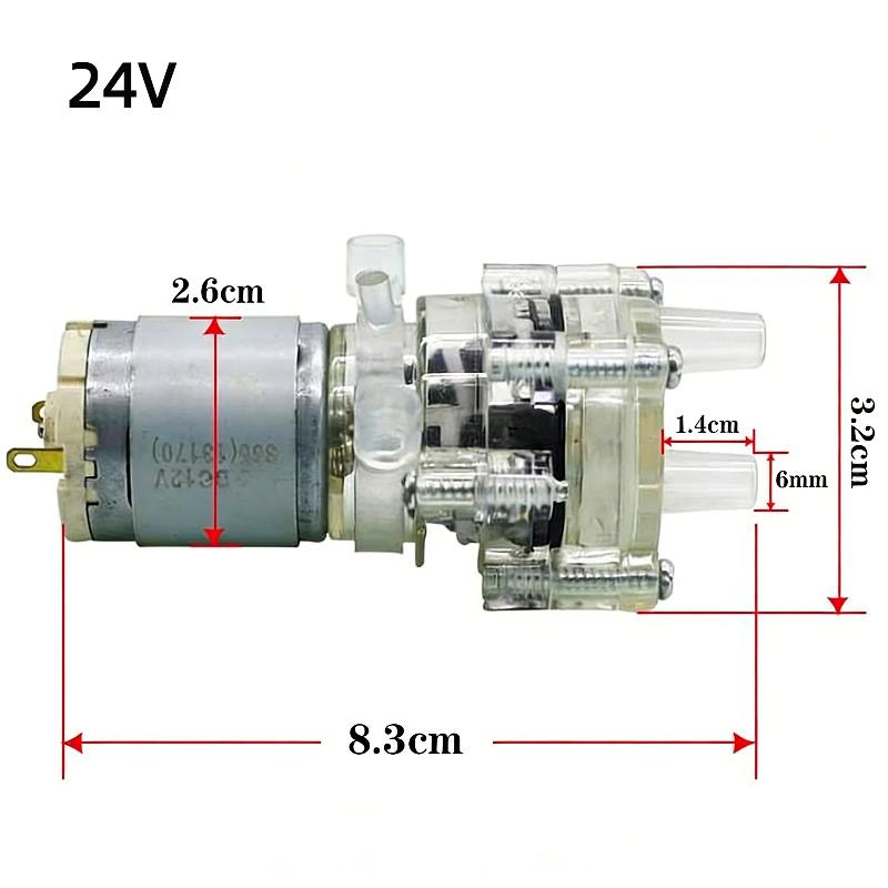 1Pcs High Temperature Resistant 100 Degree Diaphragm Self-Priming Mini Water Pump 12V/24V For Tea Machine And Fish Tank