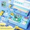Boys' 2024 Multifunctional Automatic Pencil Case - New Style
