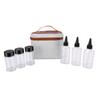 Camping Seasoning Kit Outdoor Seasoning Bottle Set Leak Proof PET Portable Seasoning Container with Storage Bag for
