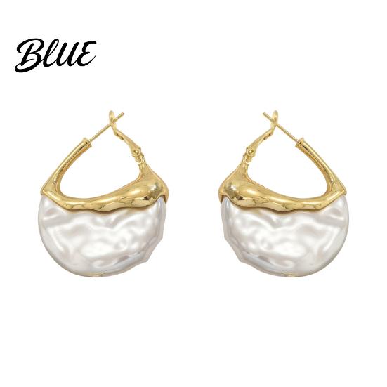 Drop Earrings Set 1 Pair Women Imitation Pearls Inlaid Versatile