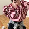 The Pink Loose Fit Pendant Stripe Knit