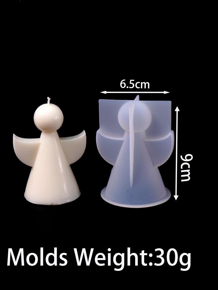 Neues 3D Schlichtheits-Engel Silikon Kerzenform DIY Niedlicher Engel Seife Bastelgeschenk Formen Beton Gips Harz Gussformen Heimdeko