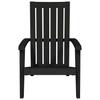 vidaXL Adirondack-Gartenstuhl Schwarz Polypropylen