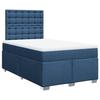 VidaXL Bed Slatted Base with Mattress Blue 120x190 Cm Fabric 3290447