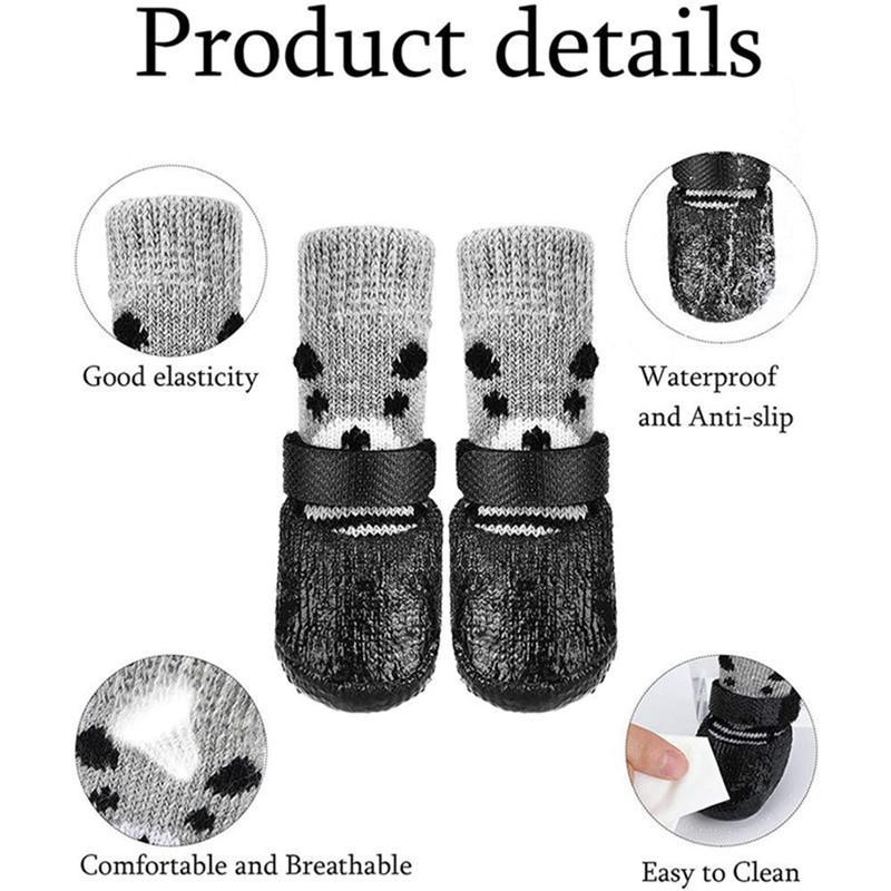 Winter Dog Shoes for Dogs Dog Boots Small Big Waterproof Anti-slip Socks Pets Products Slippers Puppy Poodle Zapatos Para Perro