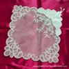 Light Luxury Patchwork Plush Lace Embroidery Table Mat & Coaster, 28CM