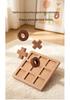 Wooden XO Tic-Tac-Toe Game: Educational Board for Parent-Child Interaction & Logical Thinking
