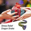 3D-gedruckte Drachenschlangen-Figur Bewegliche Gelenke Mini-Schlangenfigur Gelenkiges Tiermodell Spielzeug Heim Büro Bücherregal Schreibtisch Dekoration Ornament