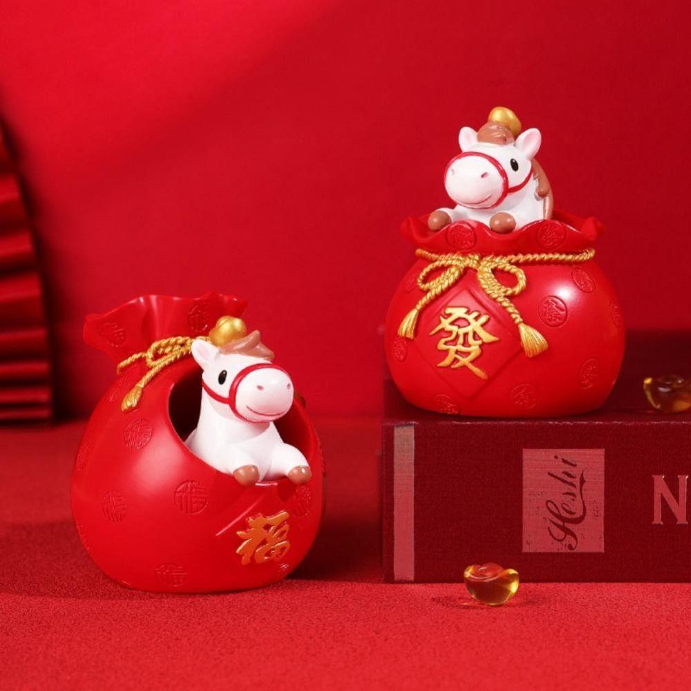 2026 Chinese New Year Year of The Horse Desktop Decor New Year Blessing Souvenir  Home Decor