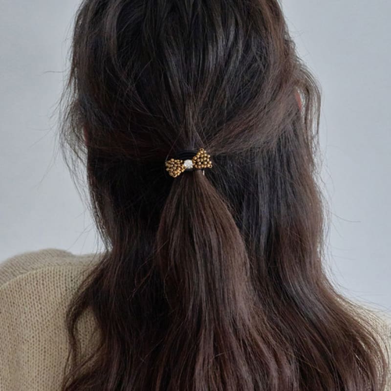 Jean Paul Clarisse Mini Ribbon Beaded Ponytail LFPT0756