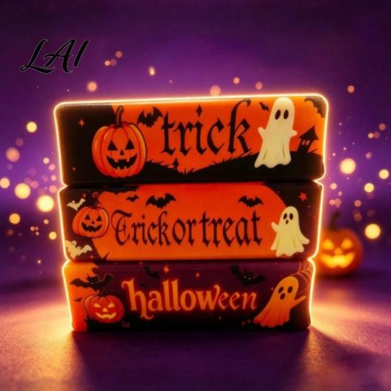 Halloween Stress Relief Toys 1/3/12Pcs Butter Bar Squeeze Toy Ghost Pumpkin Stick Sensory Students Toy for Relief Trick or Treat Party Favors